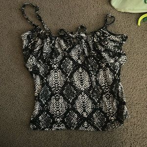 Snake print top